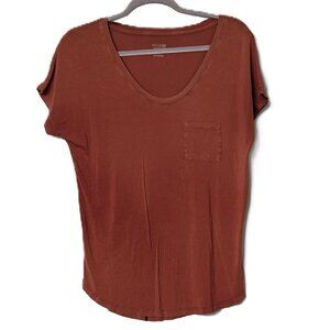 Short Sleeve Tee Shirt Size Small Burnt Orange Color